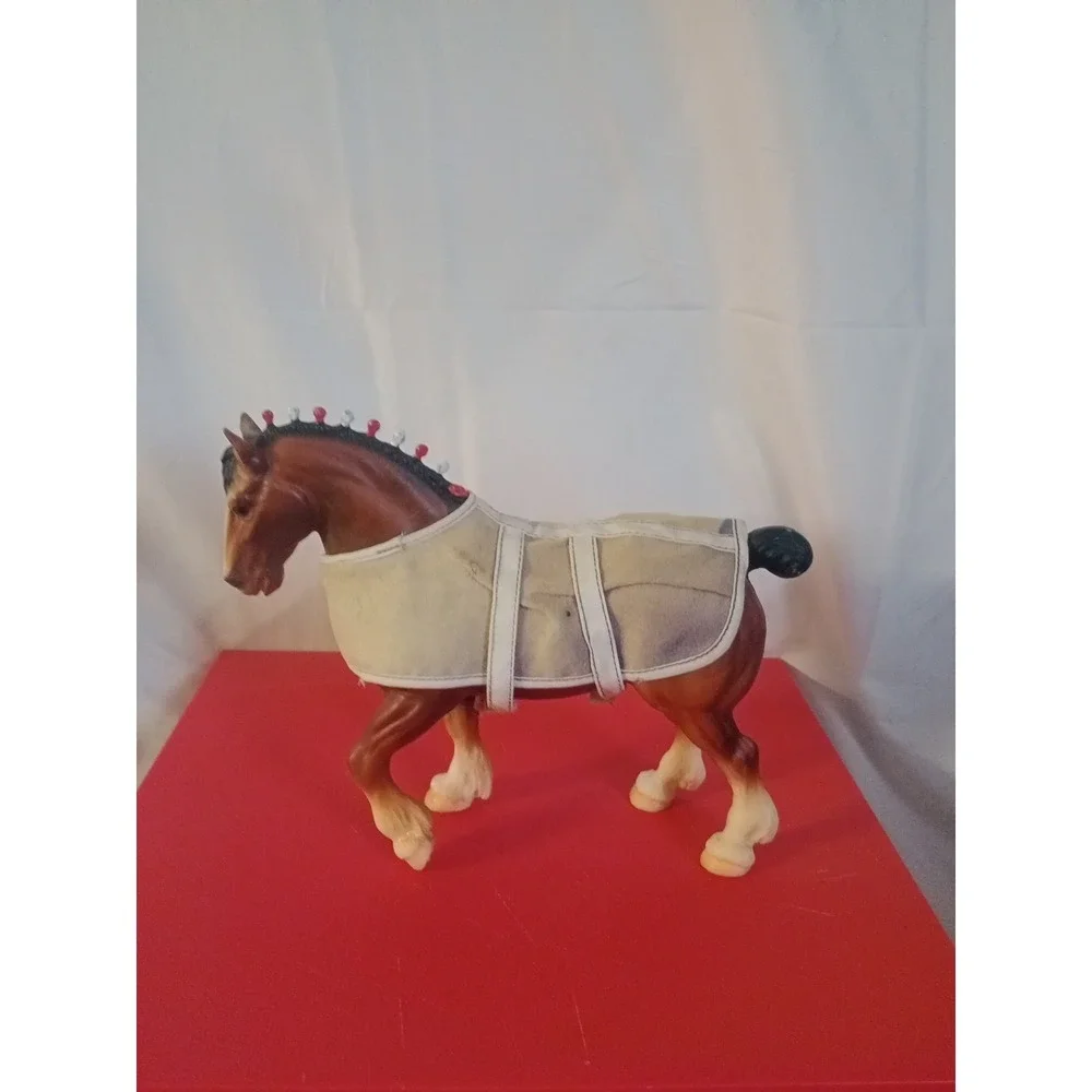 Vintage Breyer #80 Gold Bob Bay Clydesdale Stallion (1963-1971) w Blanket